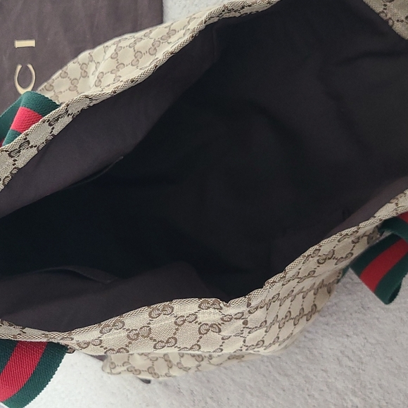Gucci Canvas Monagram Tote Bag - Dust Bag Included - Picture 5 of 15